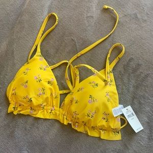 Aerie printed bikini top